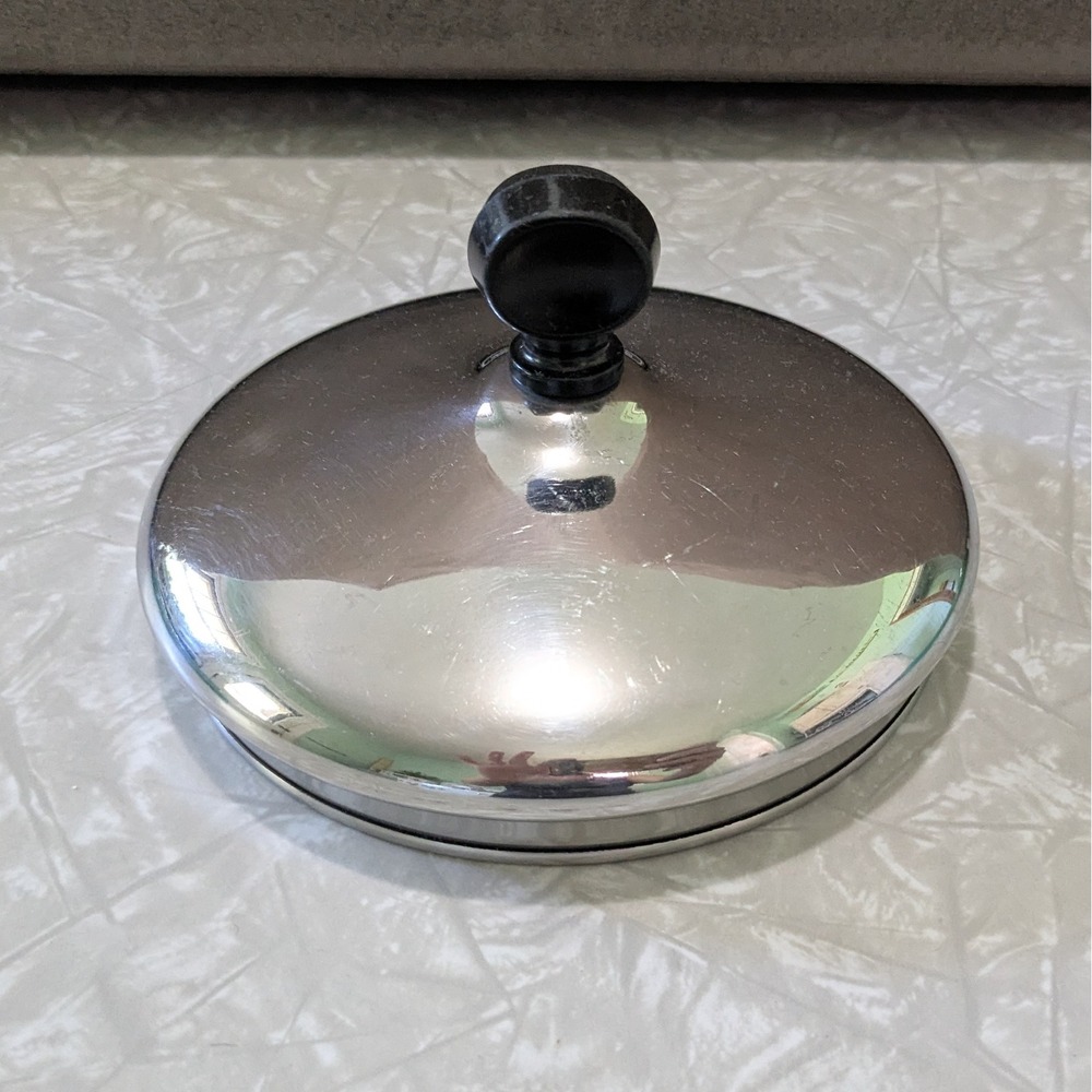 Vintage Farberware Stainless Steel Pan/Pot Lid 5.25" Inner Diameter